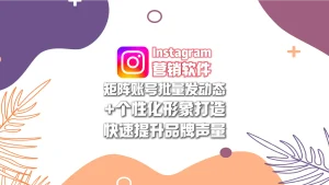 Instagram营销软件：矩阵账号批量发动态+个性化形象打造，快速提升品牌声量