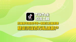 TikTok引流工具：批量账号矩阵养号+智能化批量管理，稳定沉淀百万私域客户