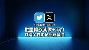 Twitter矩阵群发：批量修改头像+简介，打造个性化企业账号池