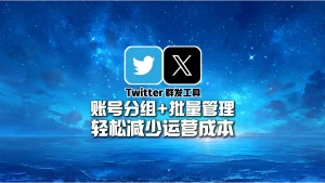 Twitter群发工具：账号分组+批量管理，轻松减少运营成本