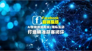 Facebook营销系统：AI智能筛选粉丝+强私互动，打造精准获客闭环