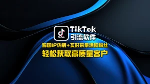 TikTok引流工具：跨国IP伪装+实时采集活跃粉丝，轻松获取高质量客户