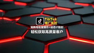 TikTok推广系统：矩阵号批量操作+动态IP防封，轻松获取高质量客户
