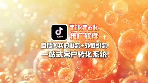 TikTok推广软件：直播间实时截流+外链引流，一站式客户转化系统
