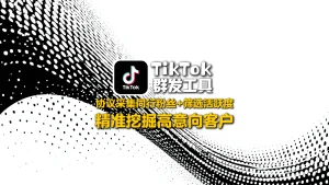 TikTok群发工具：协议采集同行粉丝+筛选活跃度，精准挖掘高意向客户