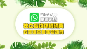 WhatsApp精聊系统：独立指纹环境隔离，安全运营多账号矩阵
