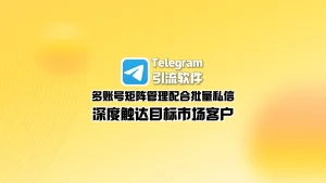 Telegram引流软件：多账号矩阵管理配合批量私信，深度触达目标市场客户
