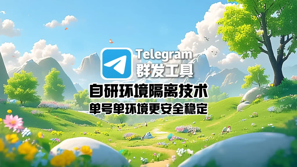 Telegram群发工具：自研环境隔离技术，单号单环境更安全稳定