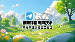 Telegram群发工具：自研环境隔离技术，单号单环境更安全稳定