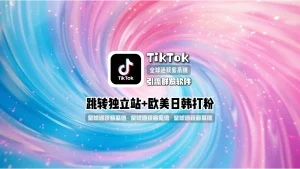 TikTok引流群发软件：跳转独立站+欧美日韩打粉