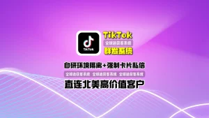 TikTok群发系统：自研环境隔离+强制卡片私信，直连北美高价值客户