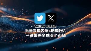 Twitter营销系统：批量采集名单+矩阵触达，一键覆盖全球多个市场