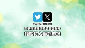 Twitter营销软件：自研指纹环境打造真实账号，轻松打入海外市场