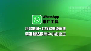 WhatsApp推广工具：谷歌地图+社媒双渠道采集，精准触达欧洲中小企业