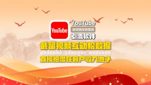 youtube引流软件：截留视频互动粉数据，直接把潜在客户收入池子