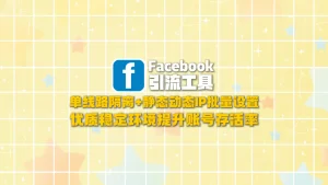 Facebook引流工具：单线路隔离+静态动态IP批量设置，优质稳定环境提升账号存活率