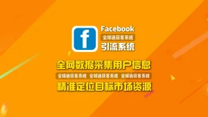 Facebook引流系统：全网数据采集用户信息，精准定位目标市场资源