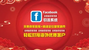 Facebook引流系统：采集商家数据+精准定位国家城市，轻松对接海外优质客户