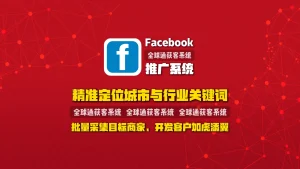 Facebook推广系统：精准定位城市与行业关键词，批量采集目标商家，开发客户如虎添翼