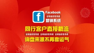 Facebook营销系统：同行客户直接截流，询盘来源不再靠运气
