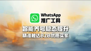 WhatsApp推广工具：智能养号稳态提升，精准触达B2B优质买家