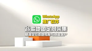 WhatsApp推广软件：谷歌地图定向采集，精准定位本地批发与商超客户