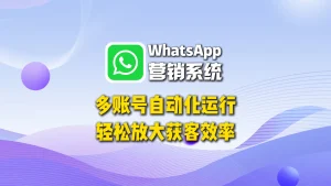 WhatsApp营销系统：多账号自动化运行，轻松放大获客效率