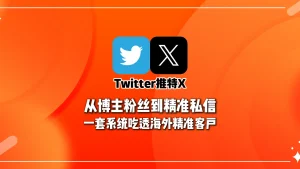 推特X拓客系统：从博主粉丝到精准私信，一套系统吃透海外精准客户