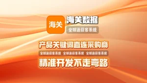 海关数据引流软件：产品关键词直连采购商，精准开发不走弯路