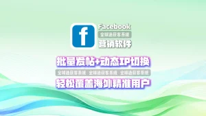Facebook营销软件：批量发帖+动态IP切换，轻松覆盖海外精准用户