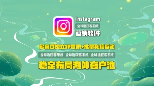 Instagram营销软件：多窗口独立IP登录+批量私信互动，稳定布局海外客户池