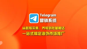 Telegram营销系统：从数据采集、养号到批量触达，一站式搞定海外市场推广