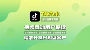 TikTok引流系统：视频互动用户深挖，精准开发兴趣型客户