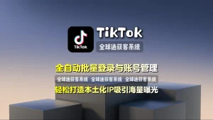 TikTok推广工具：全自动批量登录与账号管理，轻松打造本土化IP吸引海量曝光