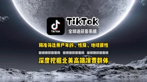 TikTok群发系统：精准筛选用户年龄、性别、地域属性，深度挖掘北美高端消费群体