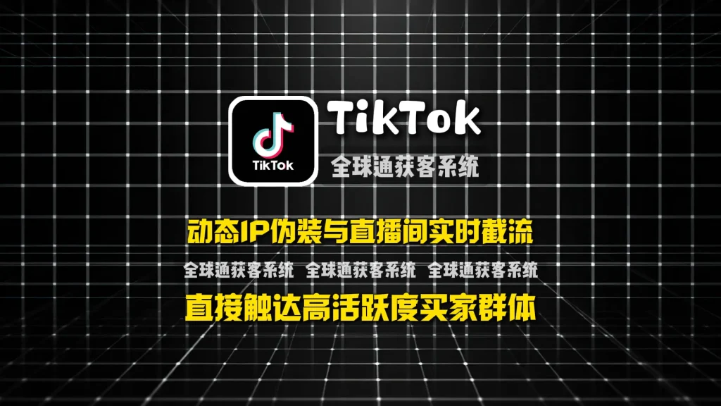 TikTok营销系统：动态IP伪装与直播间实时截流，直接触达高活跃度买家群体