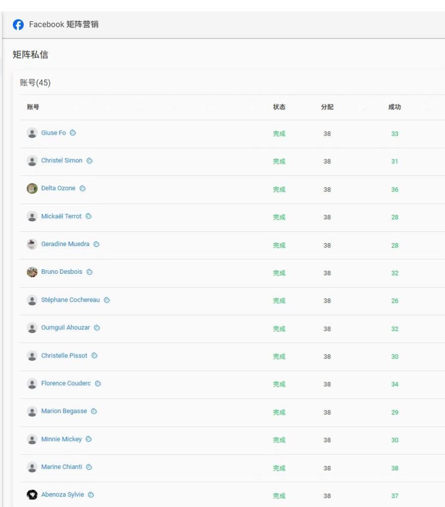 Facebook批量群发