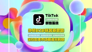 外贸B2B获客新思路：用TikTok群发系统深挖欧美市场精准采购商
