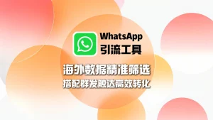 海外数据精准筛选，WhatsApp引流工具更高效