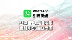 WhatsApp引流系统：谷歌地图精准采集：直触中东核心商圈