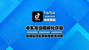 中东市场规模化获客：TikTok矩阵群发：直播监控实现精准截流闭环