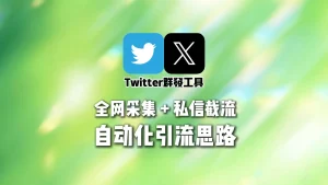 Twitter群发工具深度解析：全网采集 + 私信截流的自动化引流思路