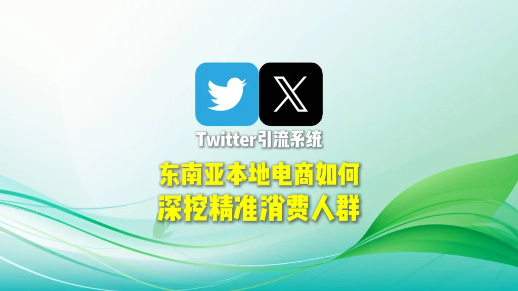 东南亚本地电商如何用Twitter引流系统深挖精准消费人群