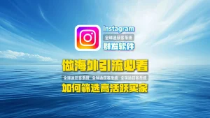 做海外引流必看：Instagram群发软件如何筛选高活跃买家