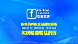 欧美仿牌独立站引流秘籍：facebook引流系统实现精准粉丝沉淀