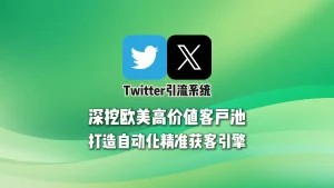 Twitter引流系统：深挖欧美高价值客户池，打造自动化精准获客引擎