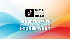 TikTok群发系统：中东跨境卖家精准开发客户，批量采集用户数据营销