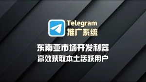 东南亚市场开发利器：Telegram推广系统高效获取本土活跃用户