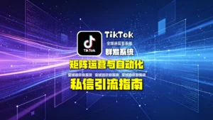 TikTok群发获客系统矩阵运营与自动化私信引流指南