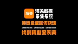 海关数据采集系统：外贸企业如何快速找到精准采购商